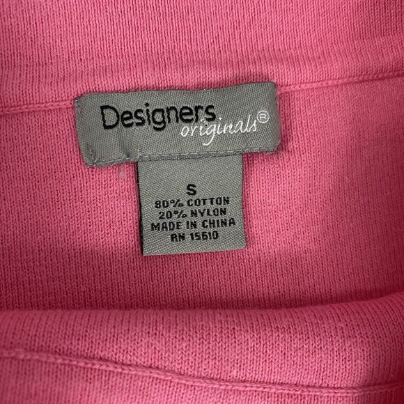 Designers Originals Top Womens Small Pink Sweater Swank Shell Work Officecore - Picture 14 of 15